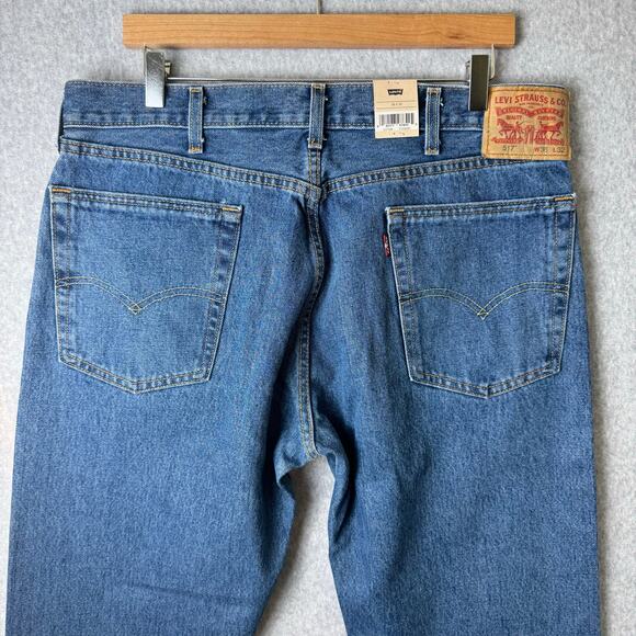 Levi’s Bootcut Jeans Mens Size 36 32 100% Cotton Casual Work Western Classic 517 - Picture 6 of 11